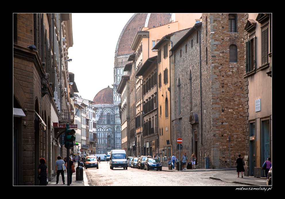 Poranek we Florencji, Florencja, Toskania, W�ochy