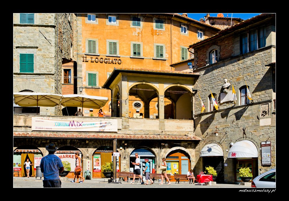 Rynek, Cortona, Toskania, W�ochy
