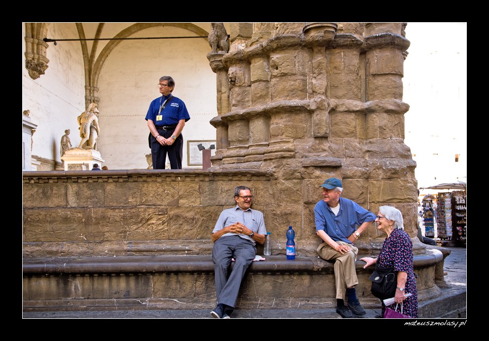 Italians in Florence, Tuscany, Italy