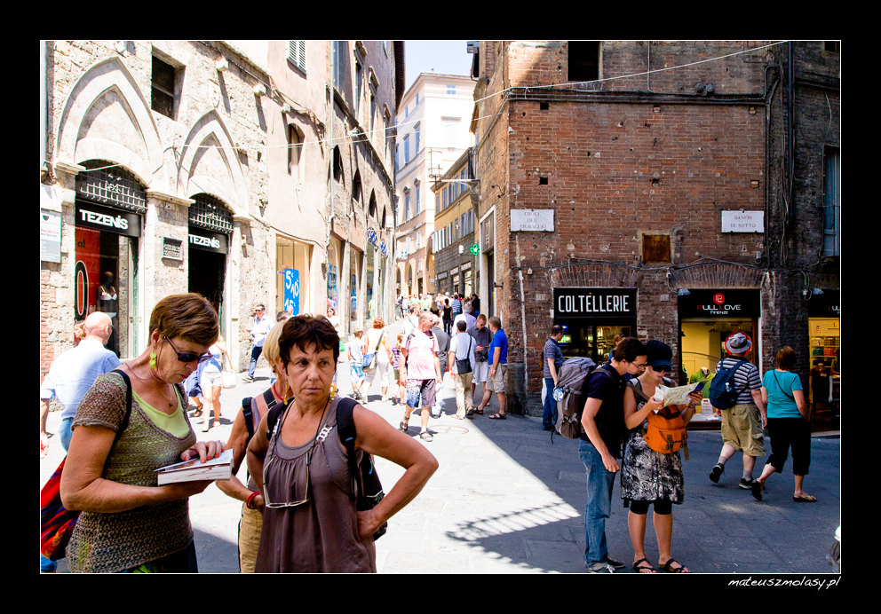 Tourists, Siena, Tuscany, Italy
