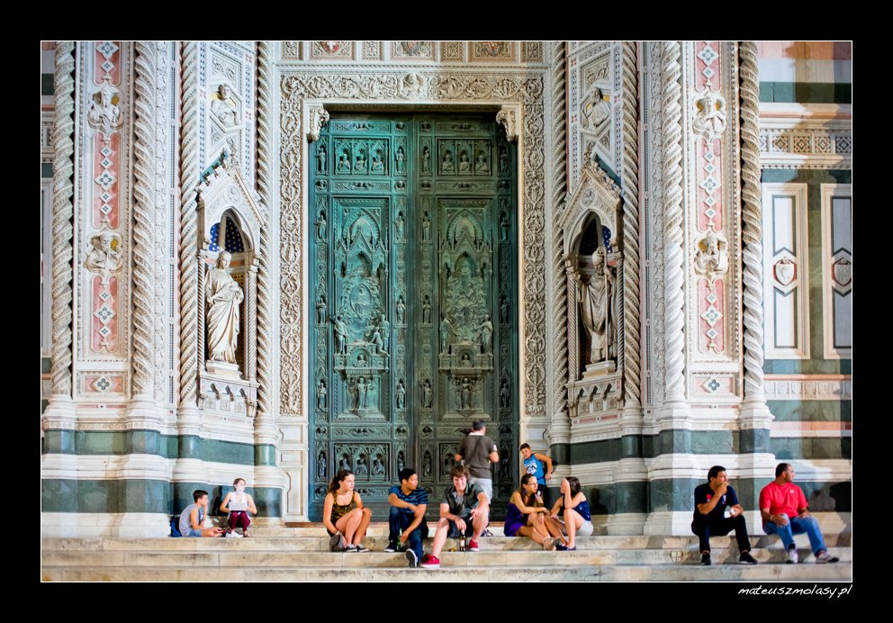 The Duomo noc�, Katedra we Florencji noc�, Florencja, Toskania, W�ochy