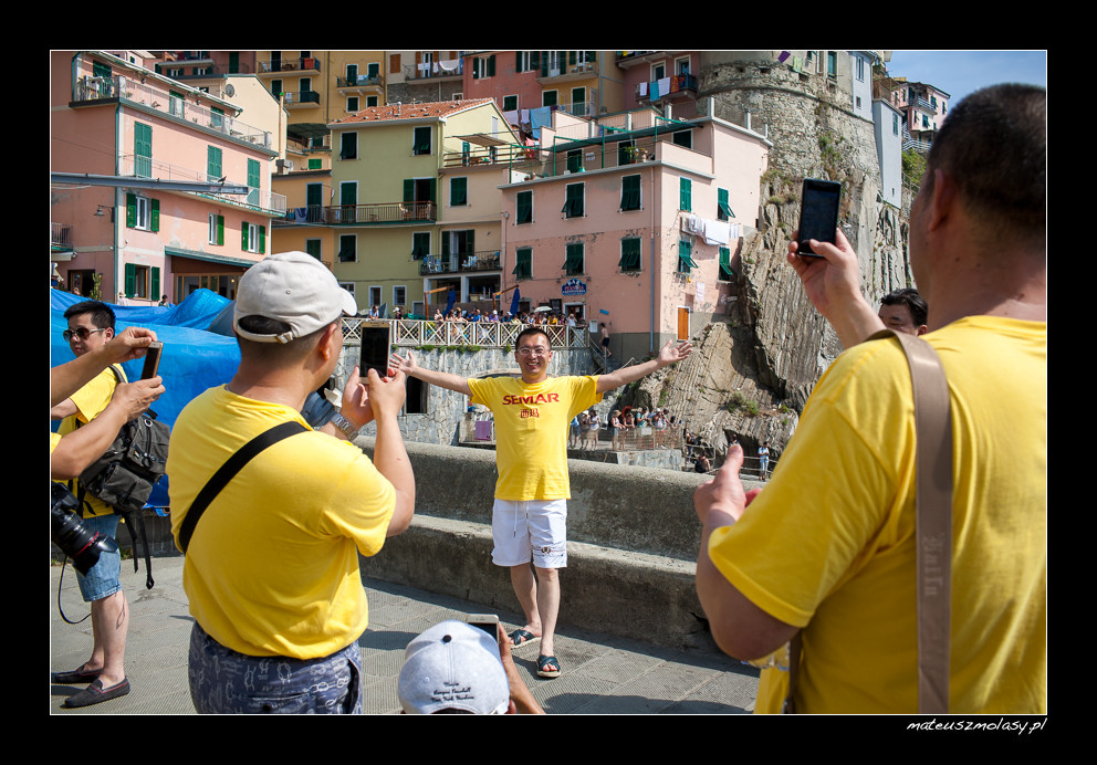 Asians, Manarola, Cinque Terre, Italy